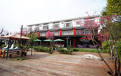 櫻花渡假會館照片： 櫻花平台廣場