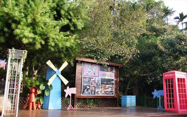 流星花園民宿照片： 庭院