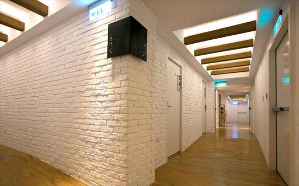 約克設計旅店照片： 走廊