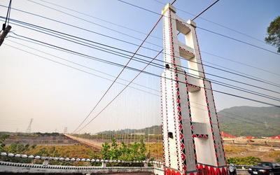 丹林吊橋照片： CR=「許傑旅行圖中」BLOG